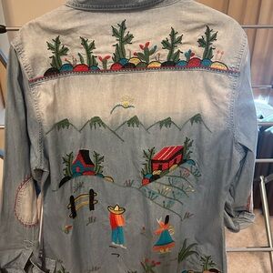 Tasha Polizzi denim shirt